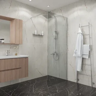 Душевая перегородка Niagara Eco NG-531-80 80 см профиль хром стекло прозрачное
