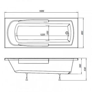 Панель фронтальная Aquanet Extra 170