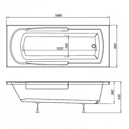 Панель фронтальная Aquanet Extra 170