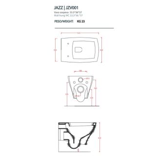 Унитаз Artceram Jazz JZV001 05 00 белый Унитаз Artceram Jazz JZV001 05 00 белый