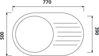 Мойка кухонная KAISER KGM-7750-G