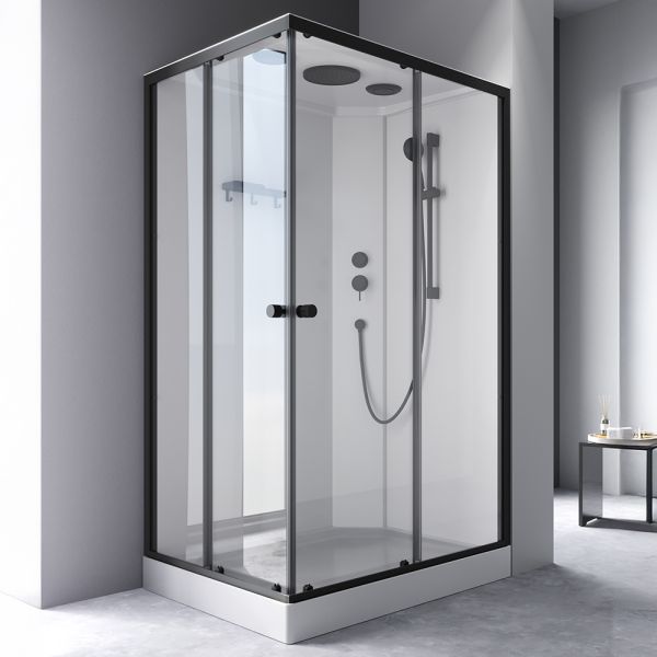 Душевая кабина Am.Pm X-Joy W94C-403-12090BT профиль мат.черный стекло прозрачное