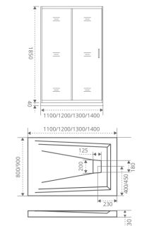 Душевая дверь Good Door Infinity WTW-130-C-CH стекло прозрачное Душевая дверь Good Door Infinity WTW-130-C-CH стекло прозрачное