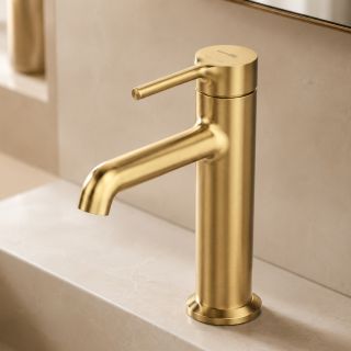 Смеситель для раковины WasserKRAFT Rhein 9903BG золото матовое