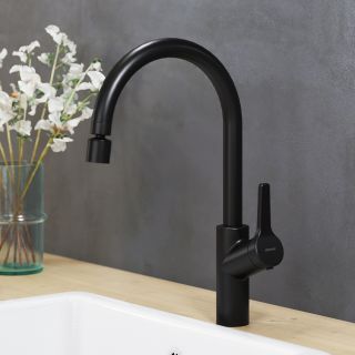 Смеситель для кухни Damixa Eclipse чёрный матовый DX310722300 Смеситель для кухни Damixa Eclipse чёрный матовый DX310722300