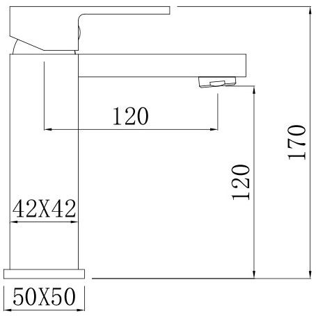 Смеситель для раковины Comforty чёрный матовый FC045A-CMT