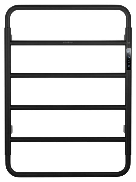 Полотенцесушитель электрический Wonzon & Woghand Wismar WW-AL201-MB 47x64 см чёрный матовый