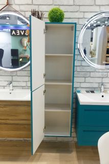 Шкаф подвесной Art&Max Platino 40x150см бирюзовый матовый AM-Platino-1500-2A-SO-TM Шкаф подвесной Art&Max Platino 40x150см бирюзовый матовый AM-Platino-1500-2A-SO-TM
