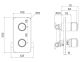 Встраиваемый смеситель с двумя выходами IDDIS Slide Push Control SLIBLBTi67 чёрный матовый