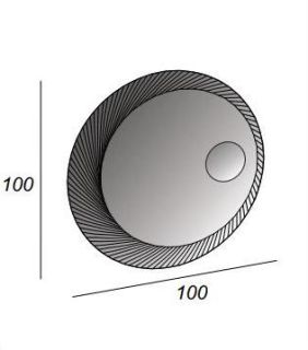 Зеркало с LED подсветкой Cezares 100x100 Bellagio 45011