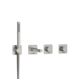 Встраиваемый комплект для ванны с лейкой и изливом WasserKRAFT Tauber A6451.296.298.275.100.276 никель