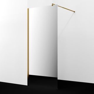 Душевая перегородка WasserKRAFT Rur 30W40BG-MR 120 см профиль золото стекло зеркальное