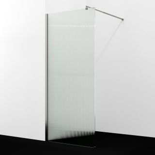 Душевая перегородка WasserKRAFT Rur 30W44BN-FL 100 см профиль никель стекло рифлёное