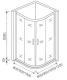Душевой уголок Good Door Jazze R-90-G-BR