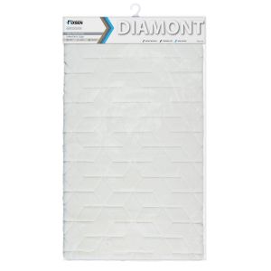 Коврик для ванной 1-ый Fixsen DIAMONT, белый (FX-9050W)