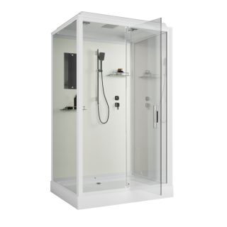 Душевая кабина Niagara Standart ST100/80/15Q 100x80 см профиль белый стекло прозрачное
