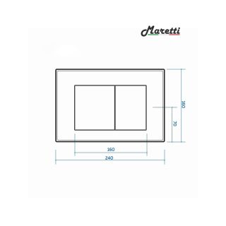 Клавиша смыва Maretti Sofia AC12SF-560, черный