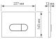 Кнопка смыва Berges Novum soft touch белый 040034 Кнопка смыва Berges Novum soft touch белый 040034