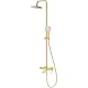 Душевая система DQ Bonn DA1703707 225 мм, со смесителем, золотой матовый