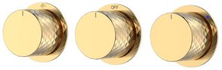 Встраиваемый смеситель 3-проходной Boheme Stick 124-3-G.1 золото