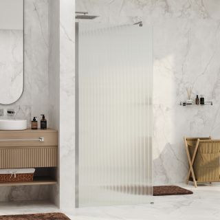 Душевая перегородка WasserKRAFT Rur 30W39BN-FL 90 см профиль никель стекло рифлёное