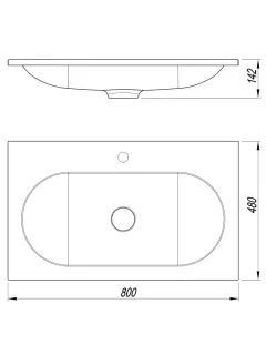 Раковина Vincea VCB-4H800J жасмин