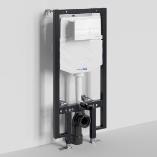 Система инсталляции для унитазов WasserKRAFT Vils 56TLT.010.ME.WH04 с кнопкой смыва белый