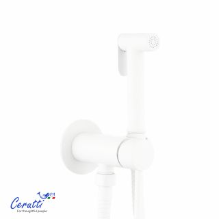 Гигиенический душ со смесителем Ceruttispa БРАЙС SHW (BRAIES SHW) CT12122 белый