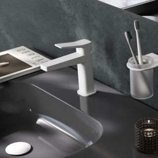 Смеситель для раковины WasserKRAFT Weil 2303 белый матовый