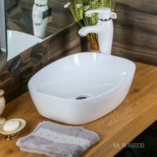 Накладная раковина Melana A500B-805 50см белый Накладная раковина Melana A500B-805 50см белый