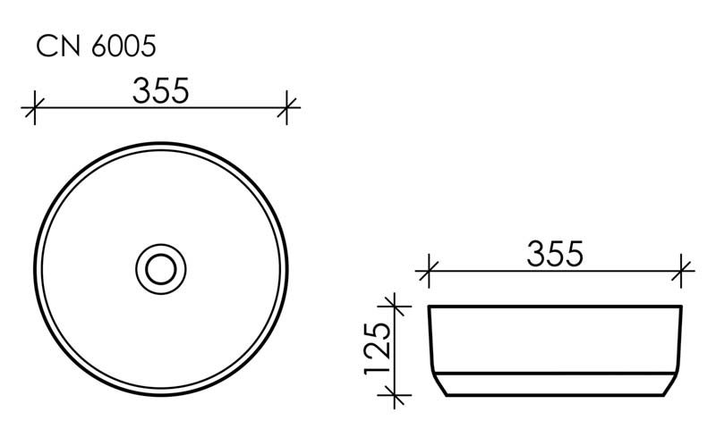 Раковина Ceramica Nova Element CN6005 36см белый