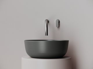 Раковина Ceramicanova Элемент (Element) CN6073MDH 35 см тёмный антрацит матовый