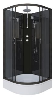 Душевая кабина Niagara NG-6501-14BKT 90x90см чёрный/тонированное