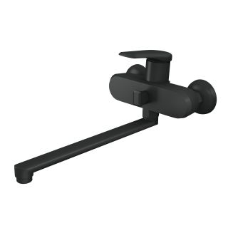 Смеситель для ванны с длинным поворотным изливом RUSH Nevis (NE1735-51Black) Смеситель для ванны с длинным поворотным изливом RUSH Nevis (NE1735-51Black)
