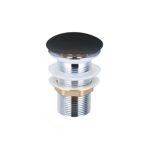 Донный клапан Vincea DBS-316MB с керамической черной крышкой без перелива