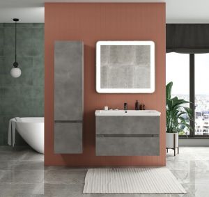 Шкаф подвесной Art&Max Techno 40x160см левый айс какао AM-Techno-1600-AC-SO-FC305-L
