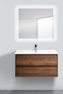Тумба под раковину BelBagno подвесная 90x50см Rovere Tabacco KRAFT-900-2C-SO-RT Тумба под раковину BelBagno подвесная 90x50см Rovere Tabacco KRAFT-900-2C-SO-RT