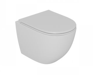 Унитаз подвесной D&K Matrix DT1396016 безободковый белый Унитаз подвесной D&K Matrix DT1396016 безободковый белый