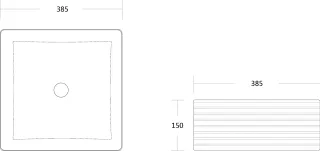 Раковина Milleau Glace MU0051-GW белый