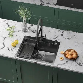 Кухонная мойка Roxenbath Simple 60 560220-60B графит