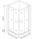 Душевой уголок Good Door Latte R-100-C-WE стекло прозрачное