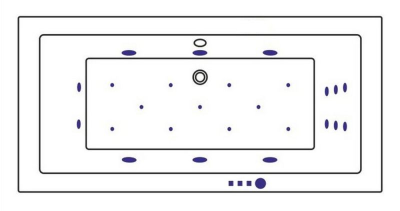 Гидромассажная ванна Whitecross Savia Duo 0103.170080.100.ULTRA.BR 170x80см Ultra бронза