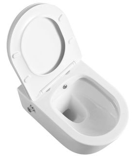 Подвесной унитаз Art&Max Zoe безободковый белый AM9322C1CHR Подвесной унитаз Art&Max Zoe безободковый белый AM9322C1CHR