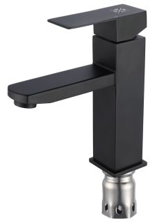 Смеситель для раковины РМС SUS125BL-001F чёрный Смеситель для раковины РМС SUS125BL-001F чёрный