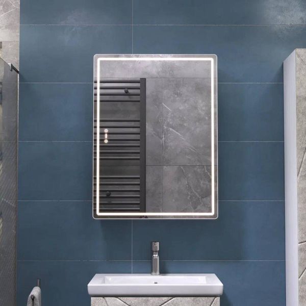 Зеркальный шкаф с подсветкой Vigo Geometry 301 60 см