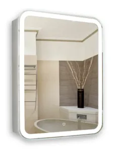 Зеркало-шкаф Azario Фиджи LED-00002362 c подсветкой и диммером
