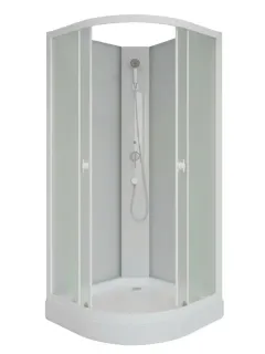 Душевая кабина Niagara Promo P90/13/MT/BK 90x90 см без крыши профиль белый стекло матовое