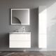 Тумба с раковиной Am.Pm Gem M90-FHX0802WG-WCC0802WG 80 см белый