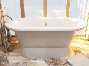 Ванна из искусственного камня AquaStone Венеция 175x80см белый