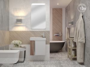 Зеркало Акватон Вита 46см белый 1A221902VT010